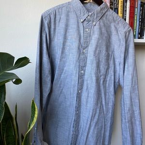 Gap Grey Chambray Shirt L